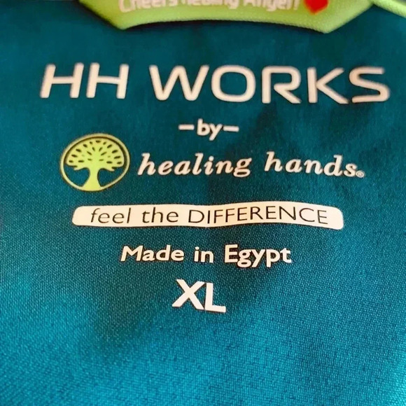 Carhartt, Healing Hands, Dickies Scrub Top Lot of 3 Size XL Teal Scrubs Bundle - Picture 5 of 11